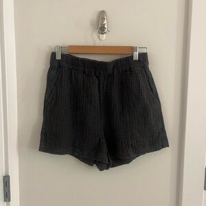 Madewell Textured Black Shorts